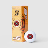 Balles De Golf Clan Ramsay Red Tartan (Emballage)