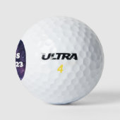 Balles De Golf Classe de 2023 Purple Text Graduation College (Logo)