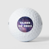 Balles De Golf Classe de 2023 Purple Text Graduation College (Devant)