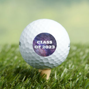 Balles De Golf Classe de 2023 Purple Text Graduation College