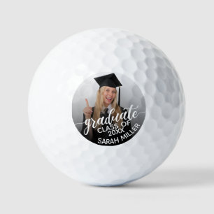 Balles De Golf Classe de 2025 Photo et nom Graduation personnalis