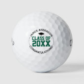 Balles De Golf Classe de cadeau de 2025 Green Graduation (Devant)