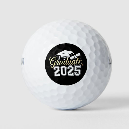 Balles De Golf Classe De Diplôme De 2025 (Devant)