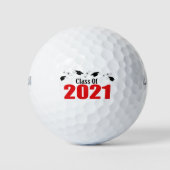 Balles De Golf Classe Of 2021 Caps and Diplomas (Devant)