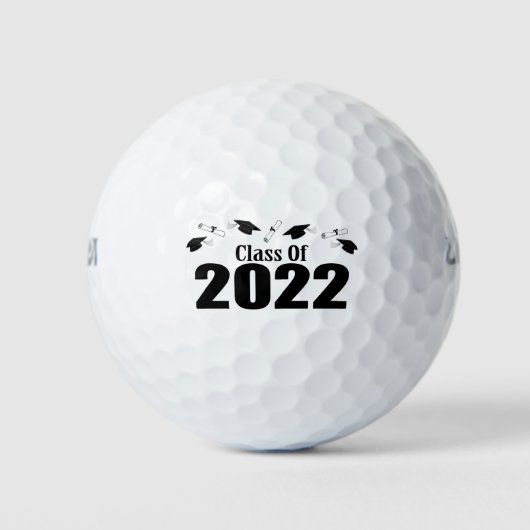 Balles De Golf Classe Of 2022 Caps and Diplomas (Devant)
