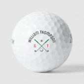 Balles de golf classiques à monogramme personnalis (Recto)