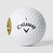 Balles De Golf Classy Golfers Gold Monogramme (Logo)