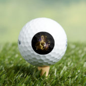 Balles De Golf Clé de Sol Musicale en Or (T-shirt Insitu)
