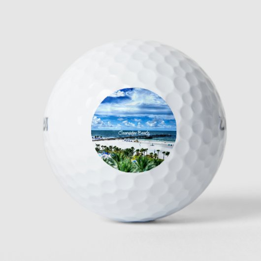Balles De Golf Clearwater Beach, Destination Vacances (Devant)