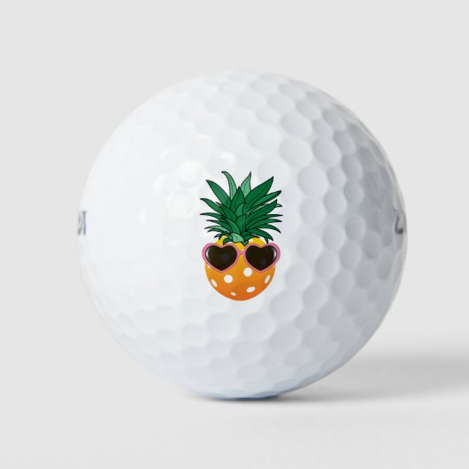 Balles De Golf Club Dinking personnalisable, ananas Pickleball G (Devant)