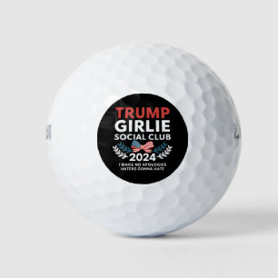 Balles De Golf Club Social Coquette Trump Fille Ruban Élection 