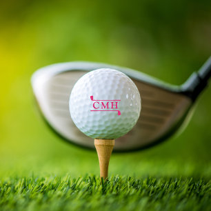 Balles De Golf Clubs de golf minimalistes modernes monogrammés ro