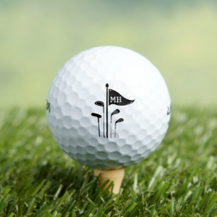 Balles De Golf Clubs De Golf Modernes Créez Vos Propres Initiales