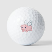 Balles De Golf Cochonnet volant avec des ailes (Recto)