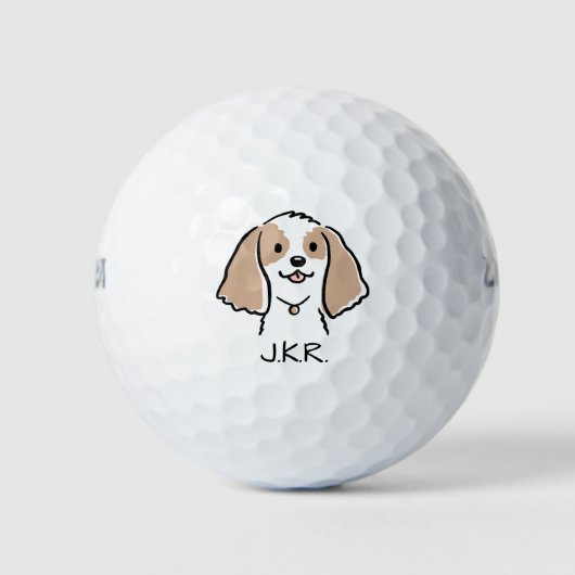 Balles De Golf Cocker Spaniel Cartoon Chien (Devant)