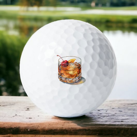 Balles De Golf Cocktail Old Fashioned
