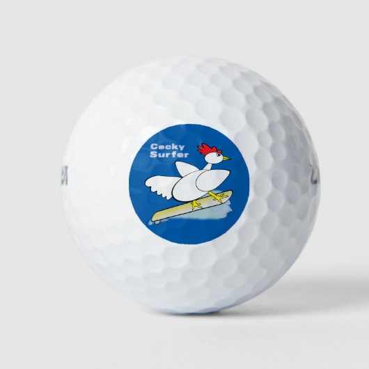 Balles De Golf Cocky Surfer (Devant)