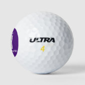 Balles De Golf Code QR Business Logo Professionnel Purple Moderne (Logo)