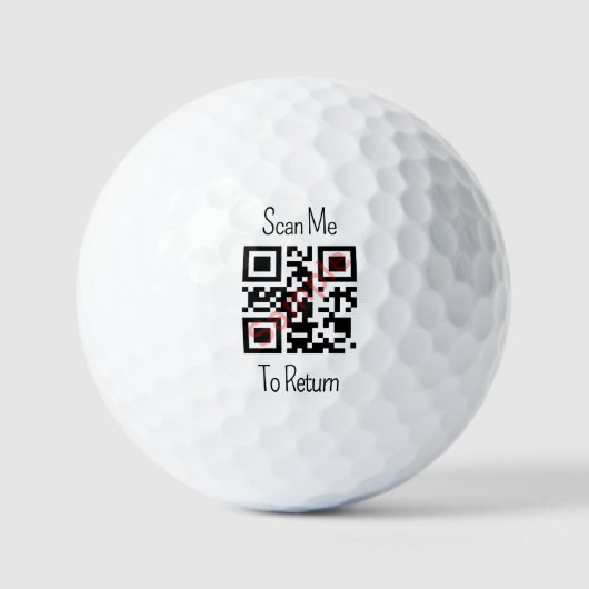 Balles De Golf Code QR personnalisé (Recto)