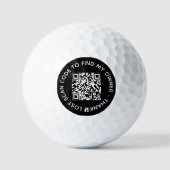 Balles De Golf Code QR personnalisé, analyse du texte, informatio (Recto)