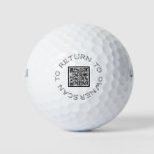 Balles De Golf Code QR personnalisé pour golfeur  (Devant)