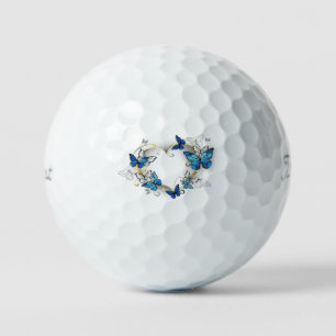 Balles De Golf Coeur bijoux avec papillons Morpho
