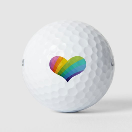 Balles De Golf Coeur coloré (Devant)