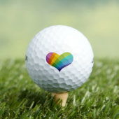 Balles De Golf Coeur coloré (T-shirt Insitu)