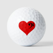 Balles De Golf Coeur de basse (Recto)
