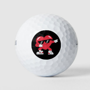 Balles De Golf Cœur de Dabbing Cadeaux amusants pour la Saint-Val