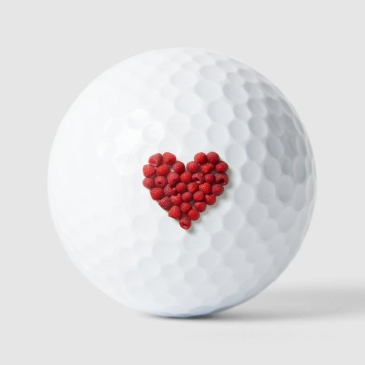 Balles De Golf Coeur framboise (Recto)