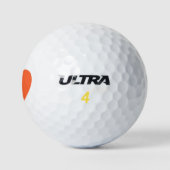Balles De Golf Coeur orange (Logo)