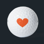 Balles De Golf Coeur orange<br><div class="desc">D'une gamme qui dit que je vous aime</div>
