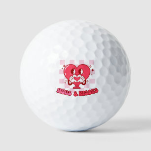Balles De Golf Coeur rose accolades et baisers