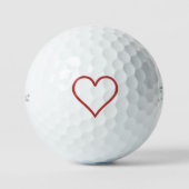 Balles De Golf Coeur rouge (Recto)