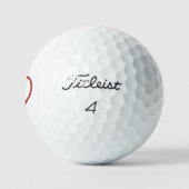 Balles De Golf Coeur rouge (Logo)