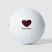 Balles De Golf Coeur rouge (Devant)