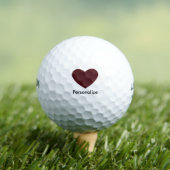 Balles De Golf Coeur rouge (T-shirt Insitu)