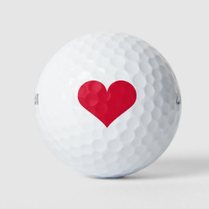 Balles De Golf Cœur Saint Valentin Amour Cœur 