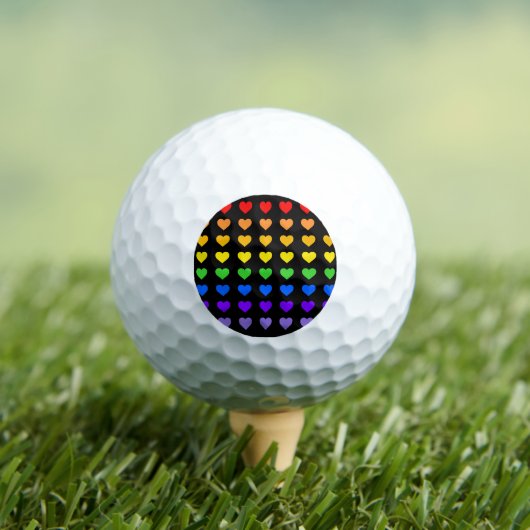 Balles De Golf Coeurs arc-en-ciel (T-shirt Insitu)