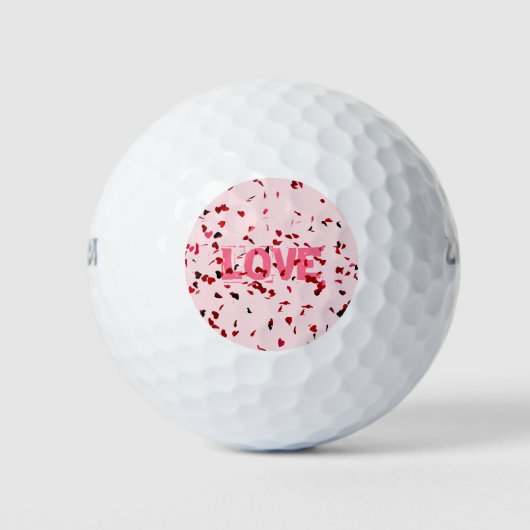 Balles De Golf Coeurs D'Amour (Devant)