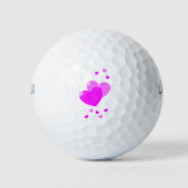Balles De Golf Coeurs roses Fille (Devant)