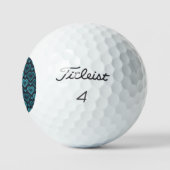 Balles De Golf Coeurs turquoises (Logo)