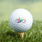 Balles De Golf Colibri arc-en-ciel avec symbole Infinity (T-shirt Insitu)