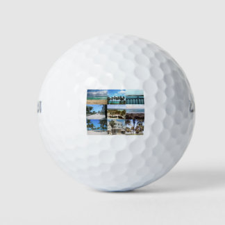 Balles De Golf Collage de Miami - 50 nuances de bleu