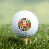 Balles De Golf Collage de Noël (T-shirt Insitu)