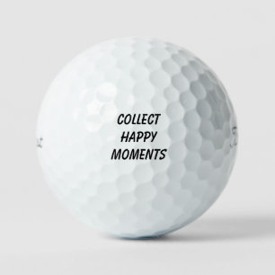 Balles De Golf "Collectionnez les Moments Heureux" Inspirant et U