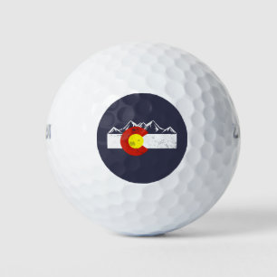 Balles De Golf Colorado Montagnes Vintage