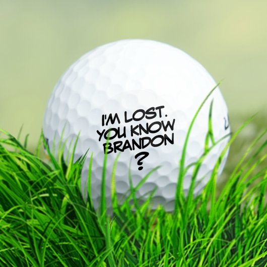 Balles De Golf Comic Lost Golf Ball Drôle Humoristique