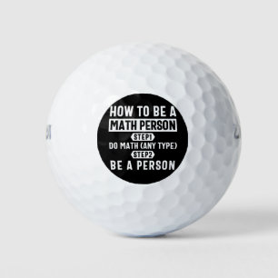 Balles De Golf Comment être une personne mathématique